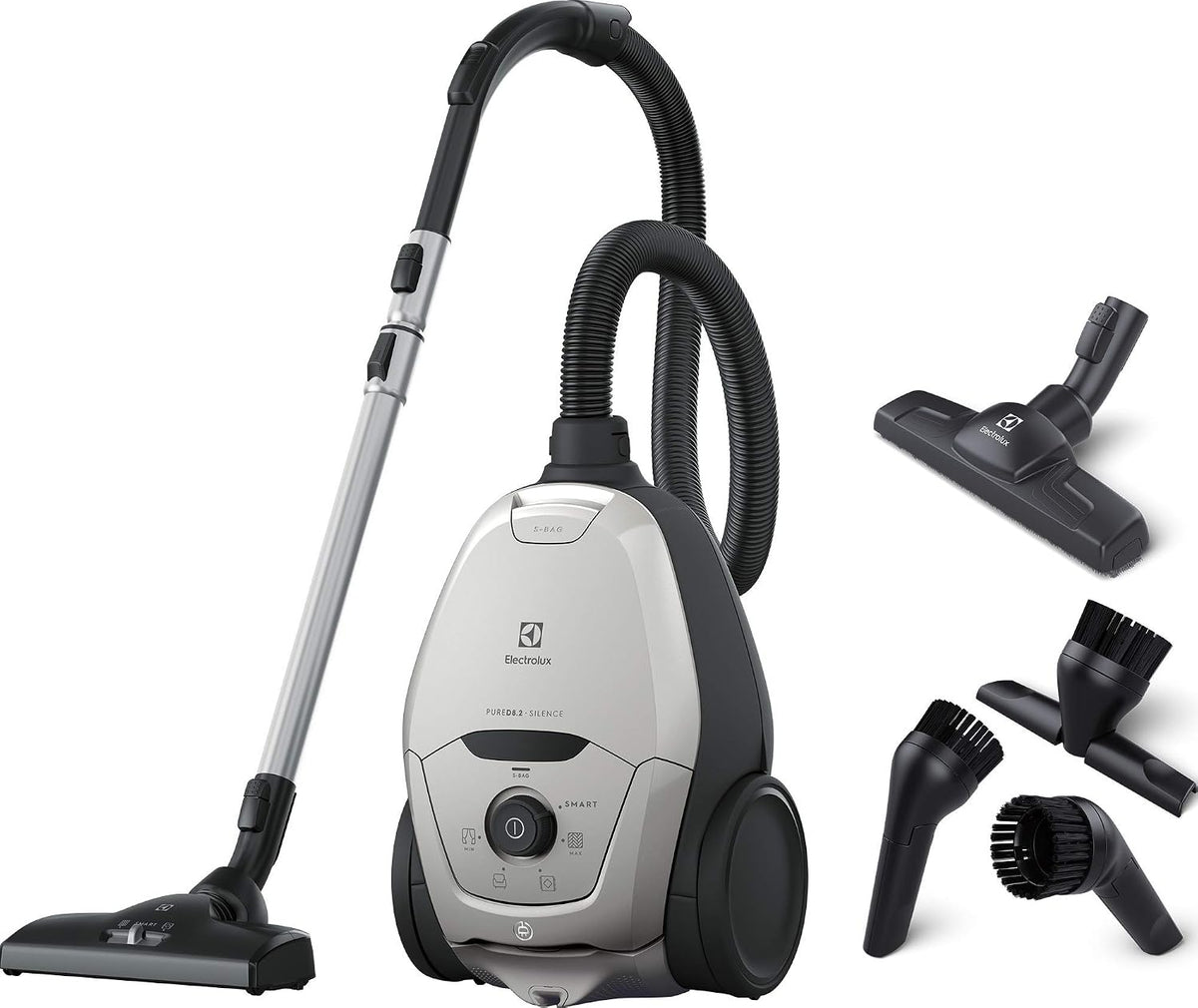 Electrolux Aspirateurs traîneaux, Noir, Aspirateur avec Sac Pure D8 PD82-4MG