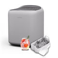 KLARSTEIN machine à glaçons, 15 kg, Blanc, SparkIce - /24 h, 2 tailles, nettoyage auto, pelle incluse, petite à