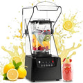 WDDBFL blender, 235 x 235 x 455 mm, 1,8 l, 1500 W, 110-120 V, 50/60 Hz, Noir, Professionnel pour Jus de Fruits et Smoothies
