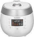 CUCKOO Cuiseurs à riz, 1150 W, 1,8 l, Blanc, CRP-RT1008F Cuiseur à riz numérique à pression vapeur, Twin PRESSURE