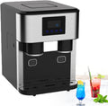 Générique machine à glaçons, 18 kg, Gris, de comptoir, Portable, Produit 16 glaçons en 7 Minutes, capacité journalière