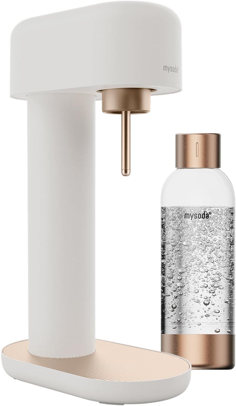 Mysoda Machines à eau pétillante et sodas, Blanc