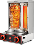 ZXSYYDS rôtissoire, 110 V/220 V., argent, noir, Machine à Griller Verticale Doner Kebab, Four à Rotatif à 360 °