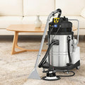 QianCruxtacy nettoyeur de tapis, 1034 W, 20 L, Gris, Et Sols Industriel Portable, Puissance D'aspiration De 230 Mbar