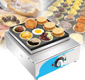 pealiritansemen Machines à gaufres et croques, tôle galvanisée + aluminium, Noir, Machine À Hamburger Aux Œufs Électrique Commerciale