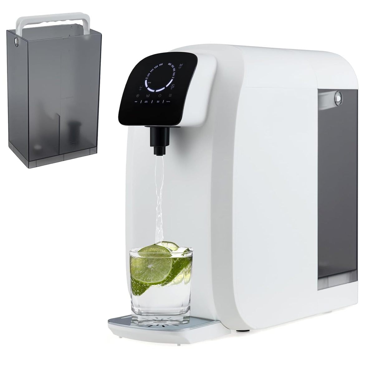 RELAX4LIFE Purificateurs d'eau, 220-240 V, 50 Hz, ABS, Blanc, Purificateur d'Eau à Système d'Osmose Inverse sur Comptoir