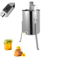 Armanyya Extracteurs, 48,5 x 113,5 cm., 140 W, 220 V 50 Hz, 61 cm, acier inoxydable, acrylique, argenté., Essoreuse à miel électrique 4 alvéoles