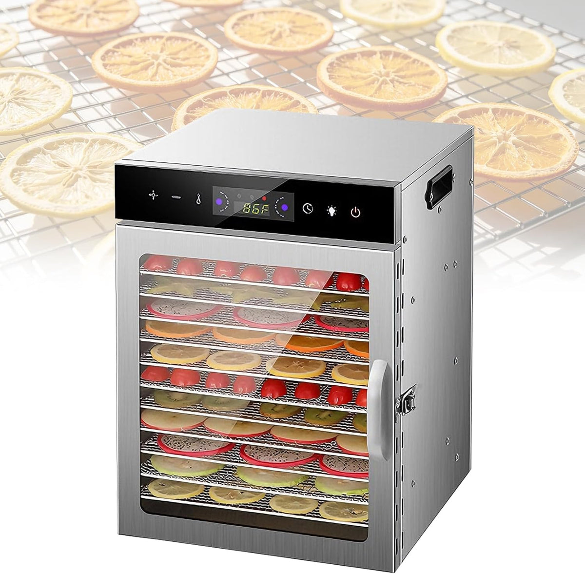 vanenferse déshydrateur alimentaire, 400 W/800 W, acier inoxydable, Noir