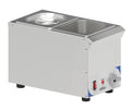 Casselin Bain-marie, Noir, CBMS216 V Bain Marie à Sauce 2 X GN 1/6 Compact