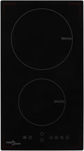table de cuisson Ziaphsol, 288 x 520 x 56 mm (l x P x H), 3500 W, verre résistant à la chaleur, noir, minuterie