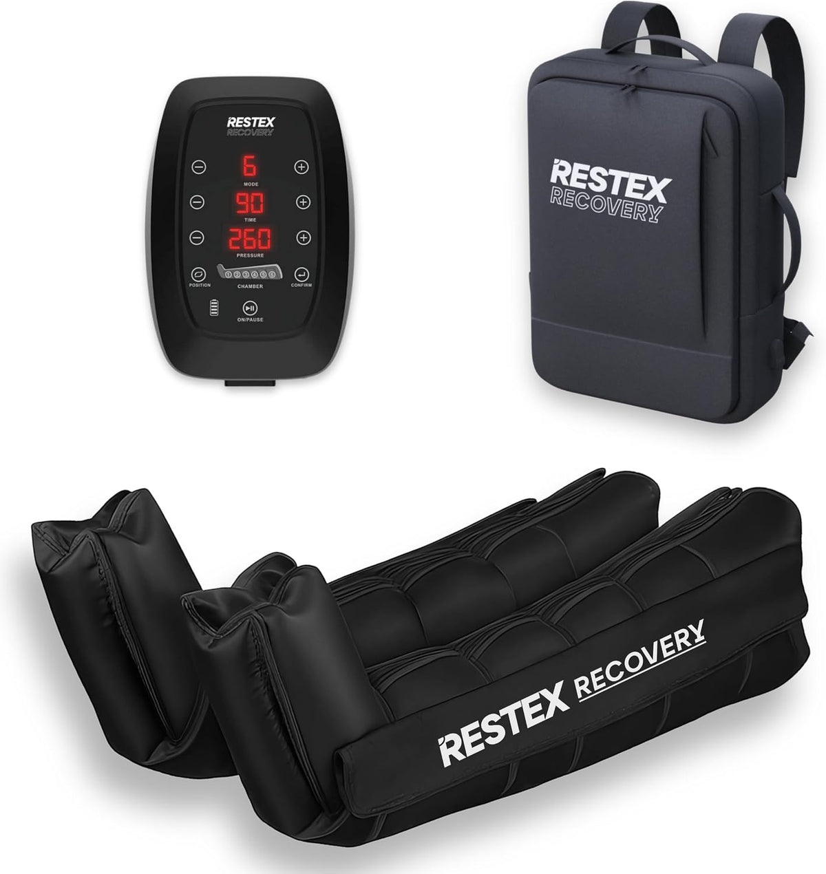 Restex Recovery appareil de massage des pieds, Noir