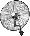 SaryEdge Climatiseurs portables, 50 cm, Blanc, Ventilateur Mural Industriel, en métal, à pales en Fer, à pavillon réglable