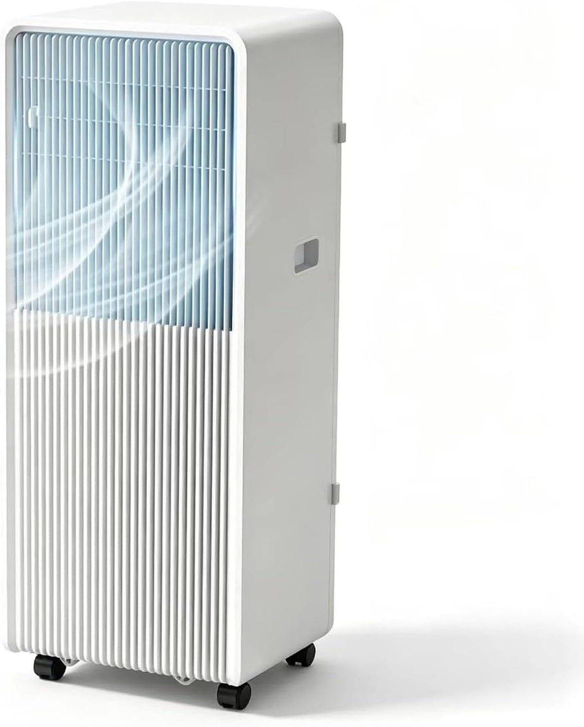 climatiseur portable HUANQIN, 10000 BTU, 12000 BTU, Noir, Froid Rapide, Écran Digital 16-31°C avec Modes de Ventilation pour Salon