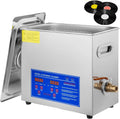 Nettoyeur Nettoyage et entretien, 6 L, 180 W, Noir, à ultrasons, nettoie 1 à 6 disques simultanément, chauffage et minuterie