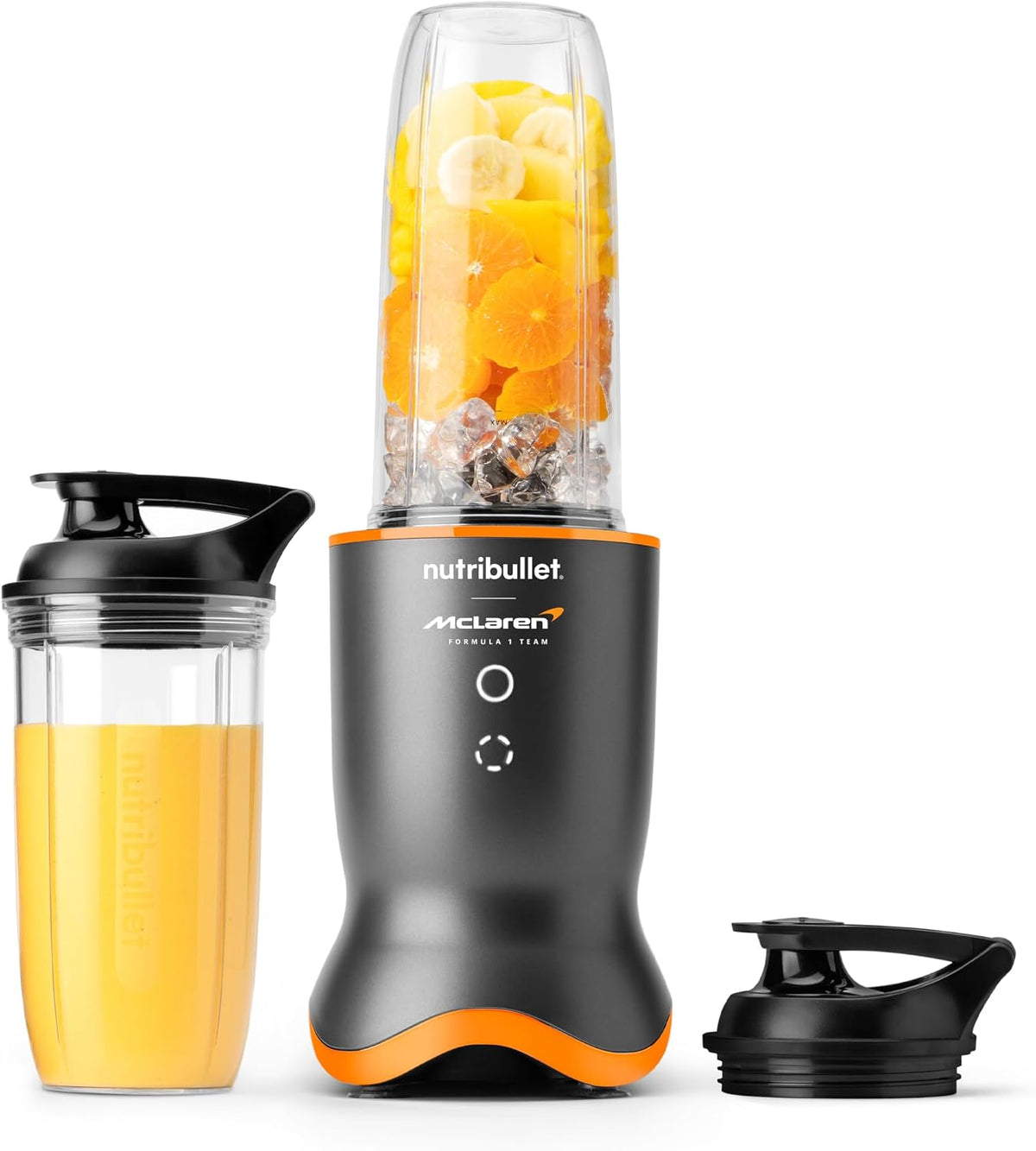 NutriBullet blender, 900 ml, 1200 W, Gris, Ultra x McLaren F1 Team - personnel, Tasses en Tritan 700/, Fonction Pulse