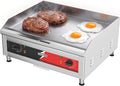 crosson plancha, 60x40CM, 230 V, 4000 W, Noir, Plaque chauffante électrique commerciale