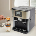 Haoxuesen machine à glaçons, 34 x 45,5 x 45,5 cm., 100-150 W, 220 V-240/50 Hz, ABS, acier inoxydable, noir, argent, Brise-glace