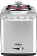 Magimix sorbetière, 2 L, 140 W, Argenté, avec compresseur - Gelato Expert, Machine à glace professionnelle, Glace italienne