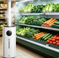 Eiwitany déshumidificateur, 27 x 27 x 65 cm (10,6' x 10,6' x 25,6'), 21 L, 2000 ML, Noir, Humidificateur Industriel Mobile avec réservoir d
