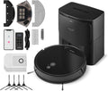 SENCOR robot aspirateur, Noir, Laveur Puissant, Vidage Automatique, EasyClean+ Ultra Mince - Haute Performance