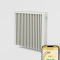 AeroFlow Appareils de chauffage électriques, Noir, contrôle par application (Compact 1300)