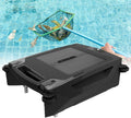 ZyKnaurral Systèmes de nettoyage automatique, Noir, Robot Nettoyeur de Piscine sans Fil à énergie Solaire avec Double Charge