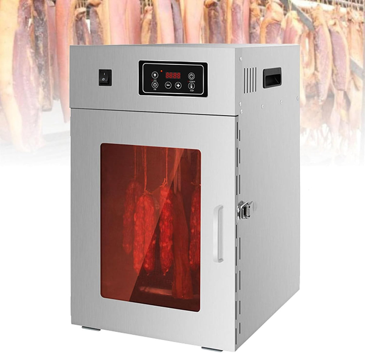 FANYING déshydrateur alimentaire, 800 W, 110 V/220 V, 800w, Argenté, Déshydrateur Et Sèche-Linge en Acier Inoxydable