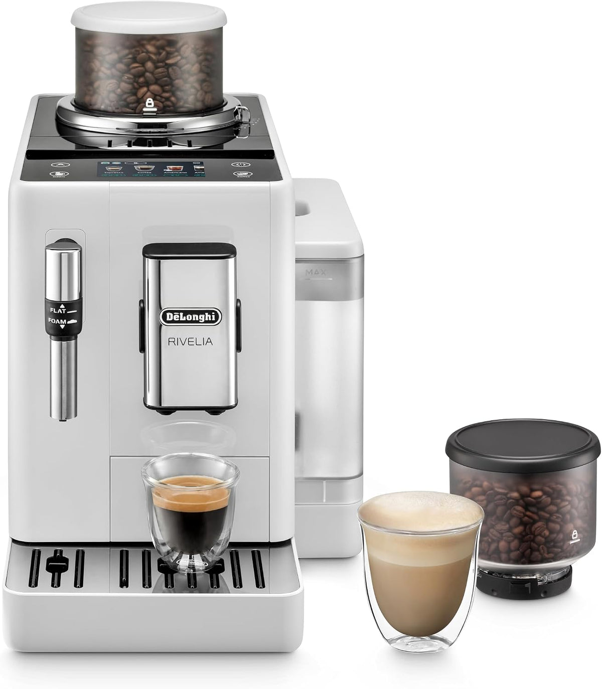 De'Longhi machine à café, Noir, écran tactile