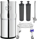 Weeplow filtres et cartouches, 8.5 L, Argenté, Earth Système Filtration d'Eau par Gravité Inox AISI 304