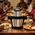 Robot Cuiseurs vapeurs électriques, 110 V-240 V, 6 L, 1000 W, Argent, Culinaire for PâTes Africaines, Appareil éLectrique Automatique