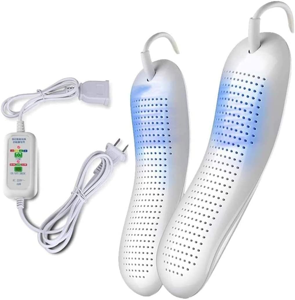 GeRRiT Kits de cirage, Gris, Sèche-Chaussures Portable rétractable, sèche-Chaussures électrique, Chauffe-Chaussures Portable avec minuterie