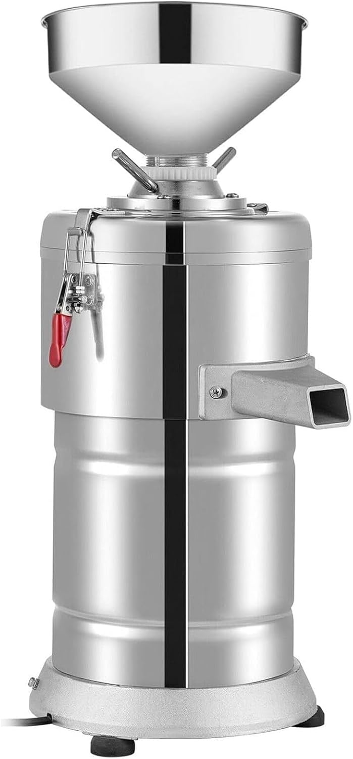 XUXIAO broyeur, 33 x 30 x 63 cm, 1100 W, 15 kg, Acier inoxydable + aluminium, Argent, Machine à Beurre de cacahuètes Commerciale