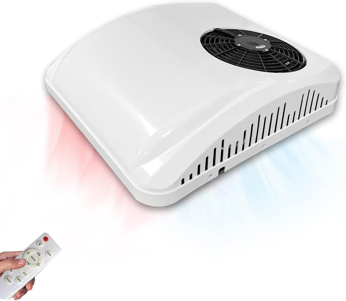 Aspligo Climatiseurs, 12 V, 8800 BTU, Blanc, camping-car, utilitaire, bateau et remorques - Chauffage et refroidissement