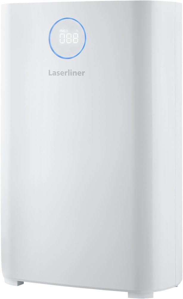Laserliner purificateur d'air, 110 m, Blanc, AirBreeze 510UV jusqu'à ², Filtre HEPA13, Charbon Actif, Préfiltre et UV-C