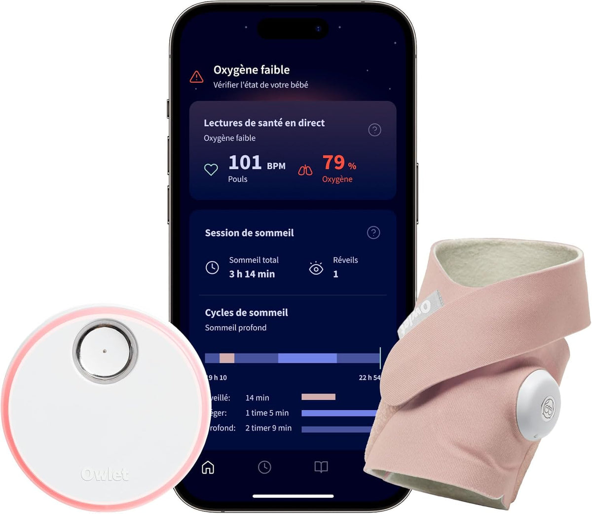 Owlet Moniteurs intelligents, Rose
