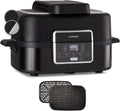 KLARSTEIN friteuse à air chaud, 45,3 x 35,1 x 26,1 cm, 1500 W, 5 L, Noir, Friteuse Sans Huile avec Fonction Vapeur