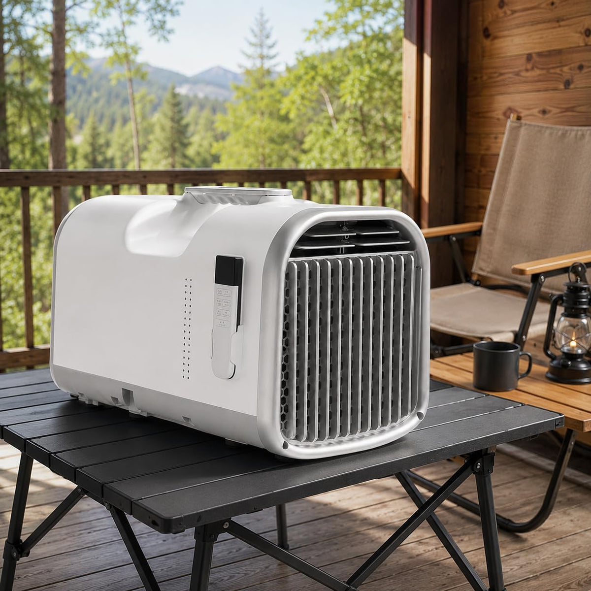 adeproptitysed climatiseur portable, 220 V, Environ 42 dB, 5100 BTU, 15 kg, Blanc, Climatiseur Mobile 4-En-1