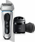Braun Rasoirs à grille, Marron/Argenté, Series 8 8390cc Next Generation Rasoir électrique, station de nettoyage et de charge