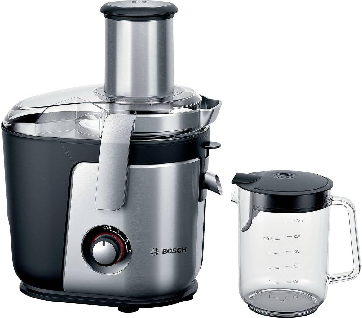 Bosch presse-agrumes, 1200 W, Noir/Argenté, Mes4010 Saftpresse ZentrifugaL-Entsafter Schwarz - Silber (mes4010)