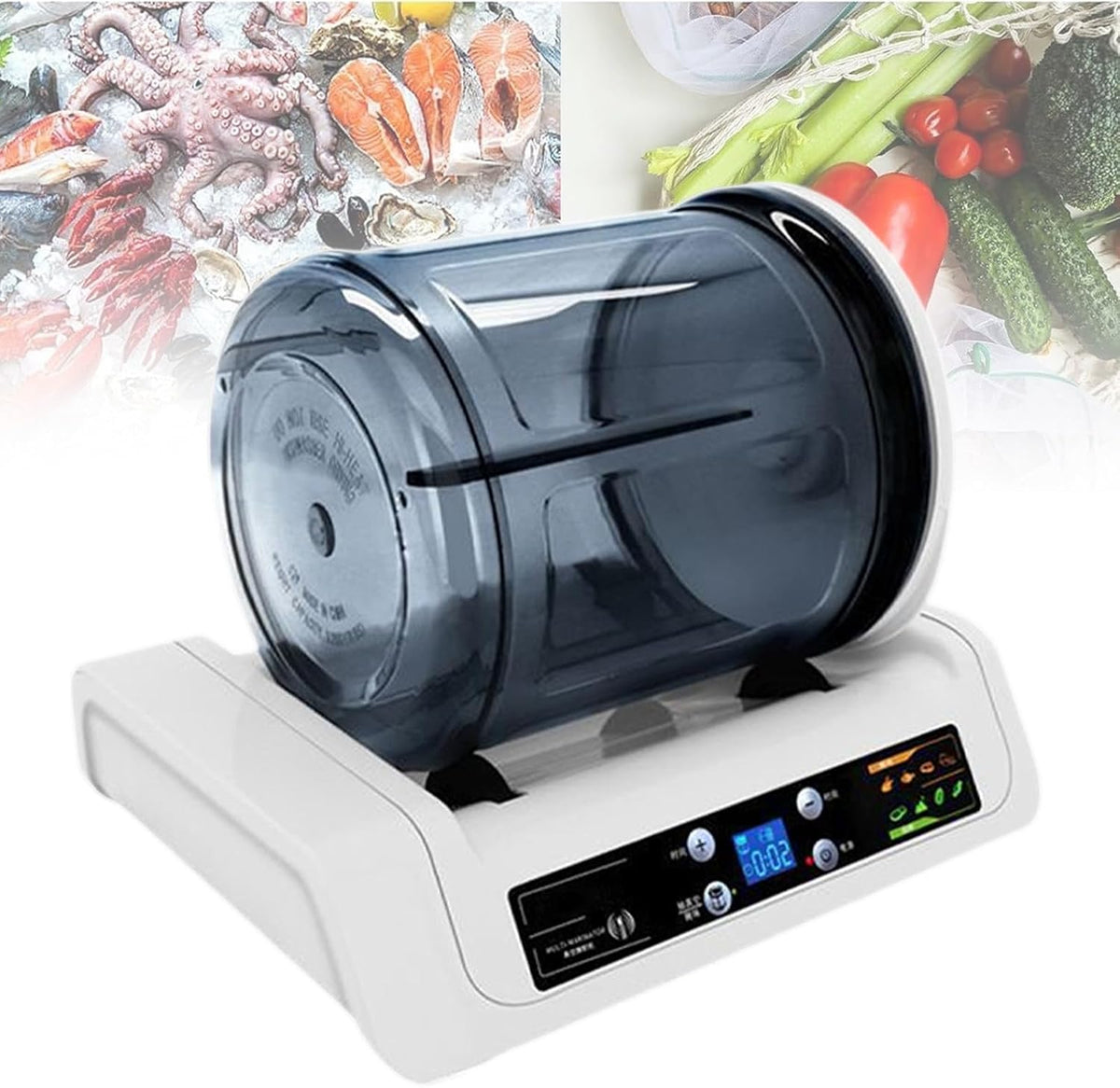 pealiritansemen Appareils de mise sous vide, 5 L, AS, Noir, Machine À Mariner sous Vide Commerciale Électrique