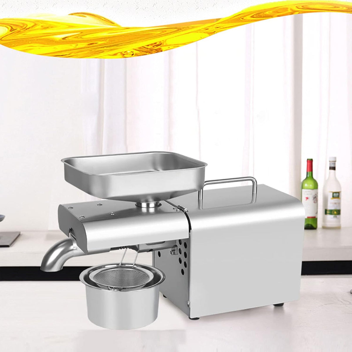 YISSALE presse-agrumes, 220 V., acier inoxydable 304, Argenté