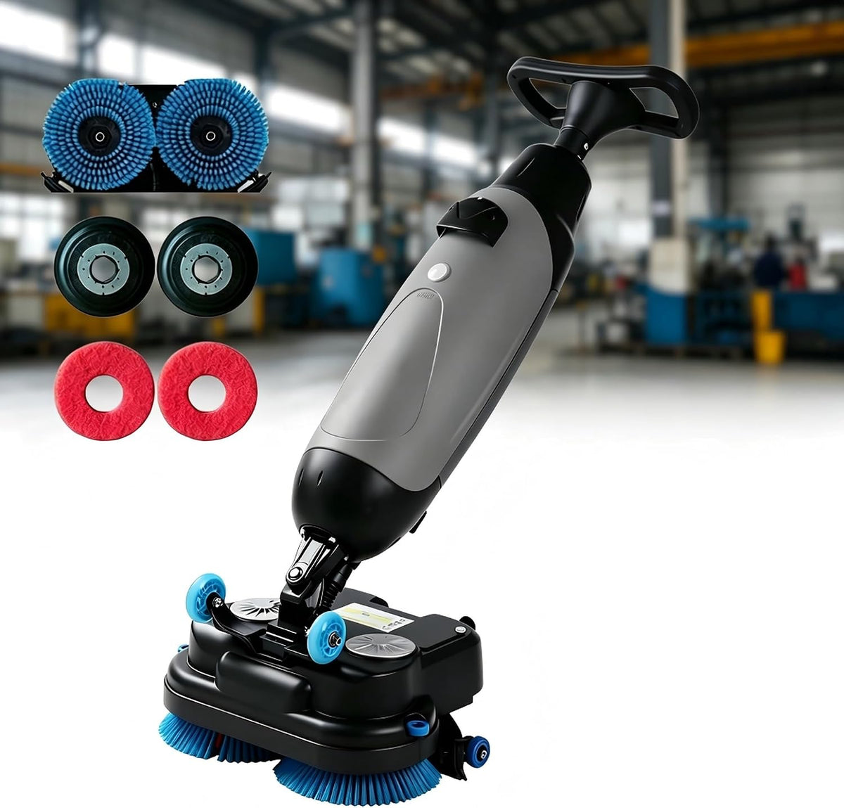 HYHDDM nettoyeur de tapis, Gris, Nettoyeur de sols et tapis de sol, mini nettoyeur professionnel avec une autonomie de 120 minutes