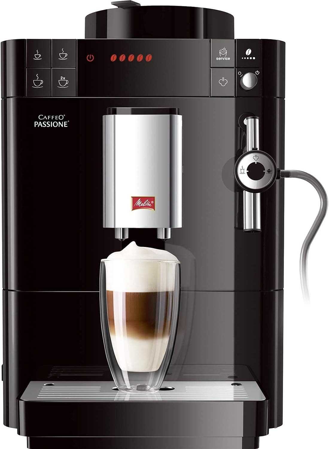 Amazon Renewed machine à café, Noir, système de lait, nettoyage automatique, personnalisable, (reconditionné)