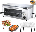 YXYLJOZ grill électrique, 2000 W, 15 L, Noir/Argenté, Gril Salamandre Professionnel - de comptoir, Four Barbecue pour la Maison
