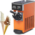 WIANQIAN sorbetière, 20 x 40 x 51 cm, 20 × 40 × 51 cm, 23 kg, Acier inoxydable, Orange, Machine à Glace compacte