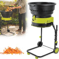 QuinteZhenTially broyeur, 2 500 watts, 2500w, 208 L, 32 Cm, Gris, Feuilles Jardin Portable, Compost Jardin Électrique