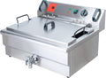 Valgus Friteuses, 58 x 56 x 36 cm (L x l x H), 3000 W, 220 à 240 V, 3000 W, 30 L, Argenté, Friteuse électrique commerciale en acier inoxydable