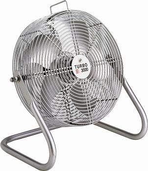 S&P Ventilateurs sur pied, Blanc, Ventilateur Industriel Turbo 3000, métallisé
