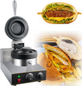 ylpddmm Appareils à sandwich et presses à panini, 1200 W, 110 V/220 V, Noir, Machine à Hamburger électrique à Presse UFO