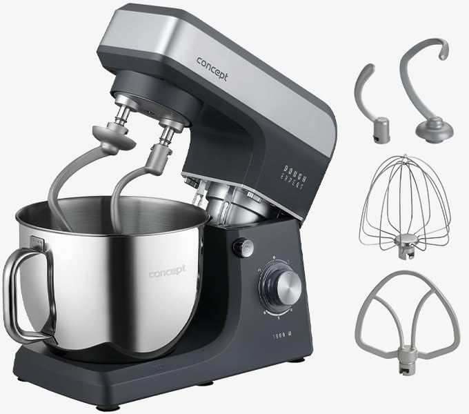 Concept robot de cuisine, 1900 W, Noir, RM6010 avec mélangeur planétaire